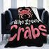 Cozy 40"X50" Crabs Blanket Just A Girl Who Love Crabs Fleece Throw Blanket Super Soft Warm Fuzzy Plush Crab Blanket