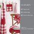 Elrene Home Fashions Farmhouse Living Buffalo-Check Pot-Holder Set, Rustic Kitchen Pot Holders, Set of 2, Red/White