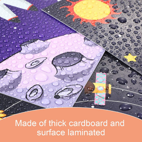 9 8 10 Inch Blulu Pieces Outer Space Decor for Kids Room Boy Bedroom Space Posters x Cute Inspirational Art Decoration