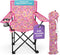 Emily Rose Kids Folding Beach Camp Chair with Cup Holder, Safety Lock
