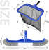 Unipool Skimmer Kit17" Skimmer Pool Brush Head & Fine Mesh Pool Pool Brushes for Cleaning Pool Wall Reinforced Frame