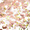 TecUnite Round Tissue Paper Table Confetti Dots for Wedding Birthday Party Decoration, Rose Gold Confetti