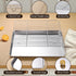 Baking Sheet with Cooling Rack Set, 3 Premium Stainless Steel Cookie Sheets and 3 Wire Racks, Kitchen Nonstick Baking Pans Set, Includes 3 Different Sizes, Heavy Duty Non Toxic, Easy to Clean