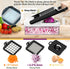 StoreHappily 12-in-1 7 Vegetable Chopper, Blades Veggie Chopper with Container and Lid, Dicer, Slicer, Multifunctional