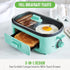 GreenLife 3-in-1 Breakfast Station, PFAS-Free Dual Griddles for Eggs, Meat, Pancakes & 2-Slice Toast Drawer