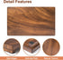 kulusion Counter 12 7 1.57'') Walnut Wooden Pedestal Stand, Farmhouse Wood Tray for Kitchen Bathroom Decor, Rustic