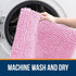 OLANLY U-Shaped Toilet Rugs 24x20, Extra Soft Absorbent Chenille Bathroom Mats, Non-Slip, Machine Washable