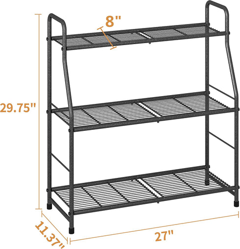 3 Simple Trending Plant Stand Outdoor Indoor Tier Metal Waterproof Plant Shelf for Living Room Balcony Garden