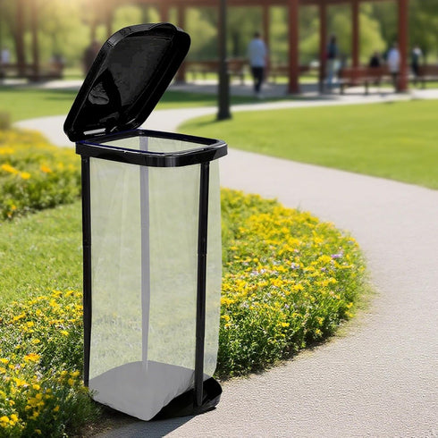 UUFCTY Collapsible Trash Bag Holder Portable Garbage Bin Holder Stand for Kitchen Outside