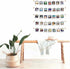 BIZYAC Hanging Photo Display Room Wall Decor - Sculptural Picture Frames Collage with 30 Clips