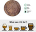 Divit Coasters Wooden for Drinks, Eco-Friendly, Absorbent Handcrafted Coasters with Antique Look (Elephant)