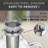 Creano Glass Teapot 34oz (1000ml) with Stainless Steel Strainer and Glass Lid