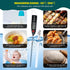 6 Sets Waterproof Food Thermometer for Water, Liquid, Candle, Cooking Digital Meat Thermometer with Long Probe for