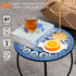 Aonagi Table,14" Metal Outdoor Side Diameter Round Plant Stand for Flower Pots Vase Home Decor, Weather Resistant Patio