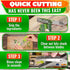5 5x Herb Scissors with Blades and Cover Stainless Steel Herb Cutter with Ergonomic Handle and Cleaning Brush