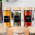 24PK Set 4oz, 374 SAVVY & SORTED Glass Spice Jars with Label, Round Bamboo Jar Spices Spice Labels, Pepper Grinder