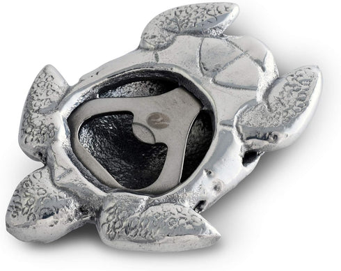 Arthur Court Designs Aluminum Ocean Sea Turtle Bottle Opener, 4 inch x 3 inch, Bar Tool Decoration