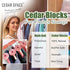 Cedar Blocks for Clothes Storage – 24 Pcs 100% Natural Cedar Rings | Closet & Drawer Freshener for Storage