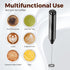 HealSmart Milk Frother Handheld, Battery Operated Whisk Maker with Stainless Steel Stand for Coffee, Lattes
