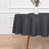 sancua Round Tablecloth - 60 Inch - Water Resistant, Washable Polyester Table Cover for Dining, Buffet, Camping - Grey