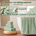 COZYART Sets 8 3D Set 2 2 2 2 Lint Free Towel Pcs Sage Green, Thick, Super Soft, Absorbent & Quick Dry Microfiber