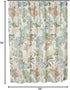 Greenland Home Fashions Fabric Sensations Shower Curtain, Atlantis, 72x72 inches, Stylish Bathroom Decor, Machine