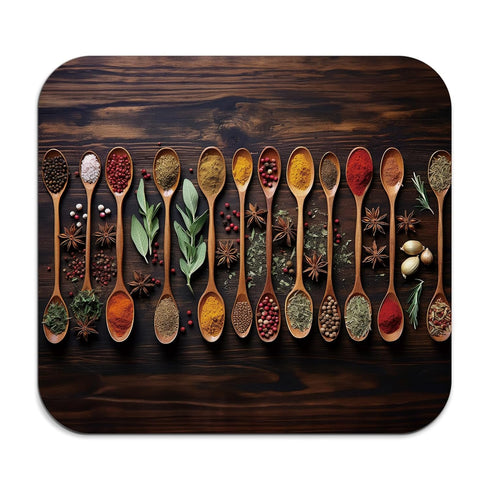 Kitchen Spices Dish Drying Mat, Absorbent Art Mat for Kitchen Counter, Coffee Bar, Dish Rack, JL-GZD