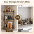 Set 2 3-Tier Countertop, SR23L2BR YATINEY Spice Rack, of Lazy Susan Organizer, Turntable Organizer For Cabinet, Compact