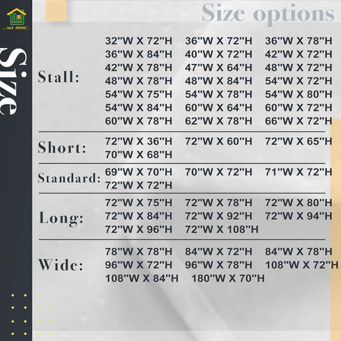 N&Y HOME RV Shower Curtain or Liner Fabric 60 x 64 inches, White Bathroom Curtains with Grommets
