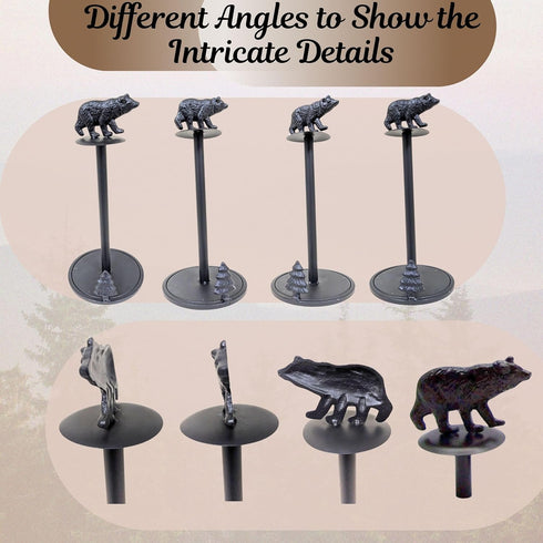 BestGiftEver Bear Metal Paper Towel Holder - Rustic Style Kitchen Accessory - Perfect for Cabin and Lodge Decor