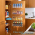 4 Pack, Spice Rack Wall Mount Metal Wall Mounted Spice Rack Organizer for Cabinet Door & Pantry, Space-Saving Kitchen