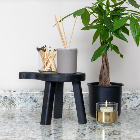 Black Decorative Wood Pedestal by Creative Co-Op - Unique Home Accent