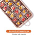 Nonstick Brownie Pan, High Carbon Steel Baking Pan with Dividers, Makes 18 Pre-Cut Brownies for Oven Baking