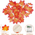 4 Pack Fall Decor Garland with Lights, 40Ft 80LED Enlarged Maple Leaves, Battery Operated Autumn Harvest Decor