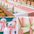 Aneco 4 Pack Satin Table Runner 12 x 108 Inch Long, Bright Silk and Smooth Fabric Party Table Runner for Wedding