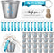 Vesici 50 Sets Baby Shower Favors for Guests 1.5 oz Stainless Steel