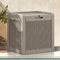 DWVO 32 Gallon Resin Storage Box, Indoor Outdoor Deck Box for Package