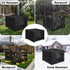 28L 28W 17H Inch, OutdoorLines Outdoor Waterproof Patio Ottoman Covers - Square UV-Proof Patio Side Table Cover