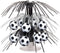 Beistle Soccer Ball Cascade Centerpiece, 7.5" Futbol Sports Themed Tabletop Decorations for Game Day