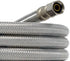 Braided Stainless Steel Ice Maker Water Supply Hose - 15 Ft - Universal 1/4" Connectors from Kelaro by Kelaro