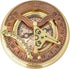 Set Antique Brass & Copper Sundial Compass Gift