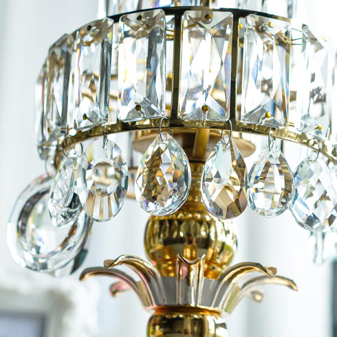 11pcs H&D Clear Crystal Chandelier Lamp Lighting Drops Pendants Balls Prisms Hanging Glass Prisms Parts Suncatcher