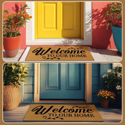 3 Pack 17 30 Chunful Coir Doormat Craft Kit, Make Your Own Personalized Doormat x Blank Door Mats with Stencils