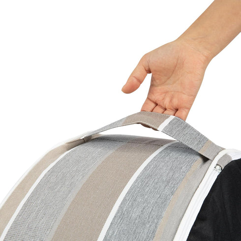 D20xH9,Portable FUNHOME Inflatable Ottoman Stool Round Pouf for Indoor/Outdoor Use,Foot Rest or Seating