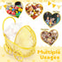 Threehoney 12 Pcs Baby Shower Mini Carriage Decoration Yellow Bee Color Metal Wired Fillable Candy Stroller Baby Shower