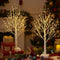 AOLTNRC 2 Pack Lighted Trees for Indoor Decor with Timer, 144 LED 2FT