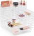 SMARTAKE 37-Piece Drawer Organizer, Non-Slip Silicone Pads, 4-Size Desk Drawer Organizer Trays for Makeup and Office