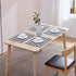 Nobildonna 18"x13" Plaid Checkered Placemats, Black & White, Set of 4 Durable Dining Table Mats