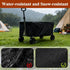 38x22x20 inch TheElves Garden Cart Cover, Outdoor Garden Wagon Covers Waterproof Heavy Duty for Yard Dump Carts, Steel