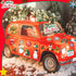 30 Christmas Theme Fridge Stickers, Santa Claus Snowman Dwarf Decorations for Kitchen Garage and Car